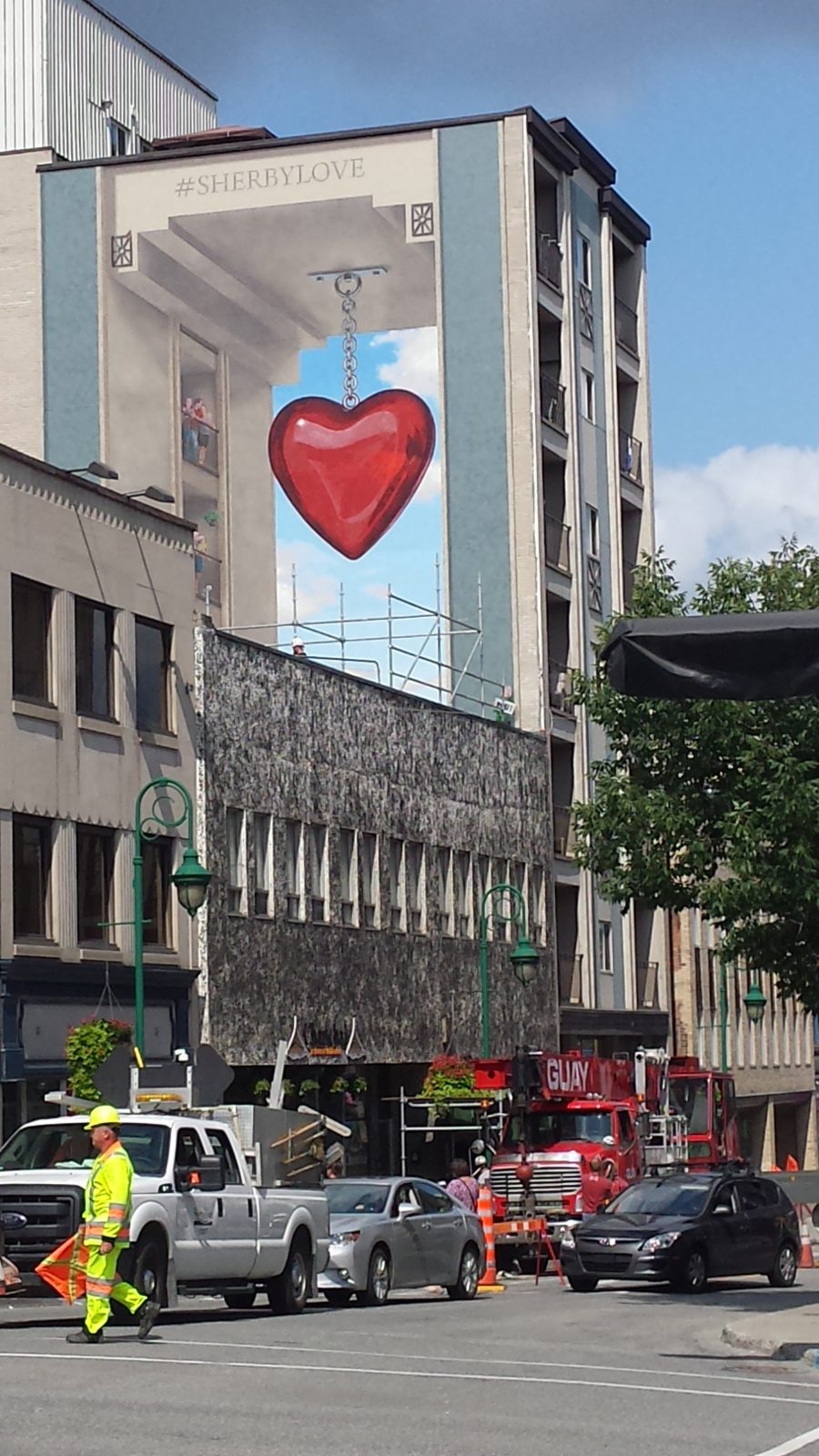 New downtown mural bringing the #sherbylove