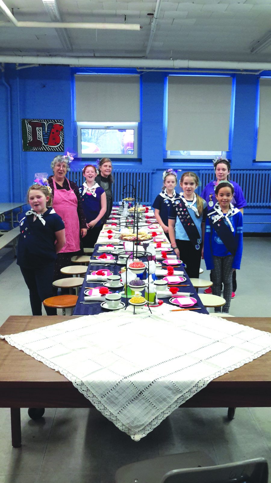 Knowlton Guides hosted a British High Tea