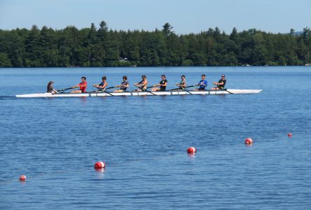 Quebec rowing team training at Brome Lake