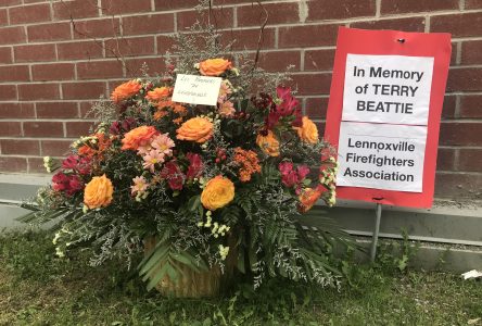 Lennoxville firefighters pay tribute to Terry Beattie