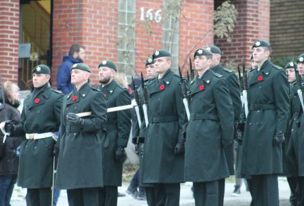 Fusiliers parade in Sherbrooke on Saturday