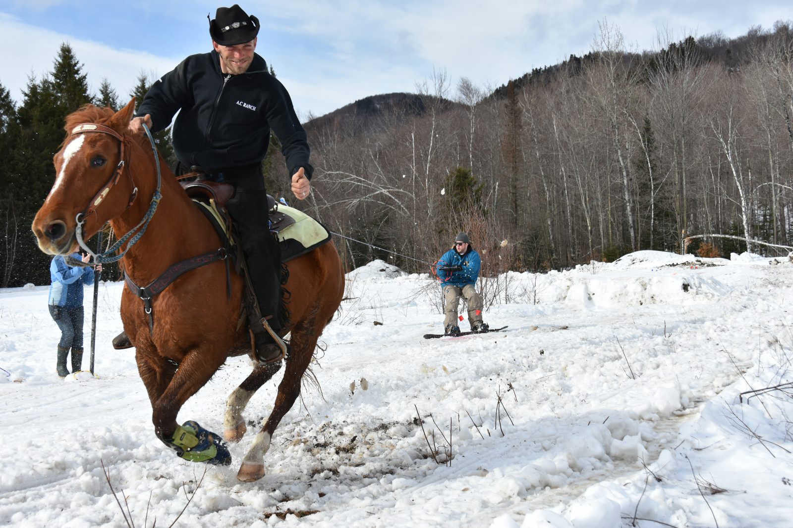 Townshippers saddle up  for some snow joring