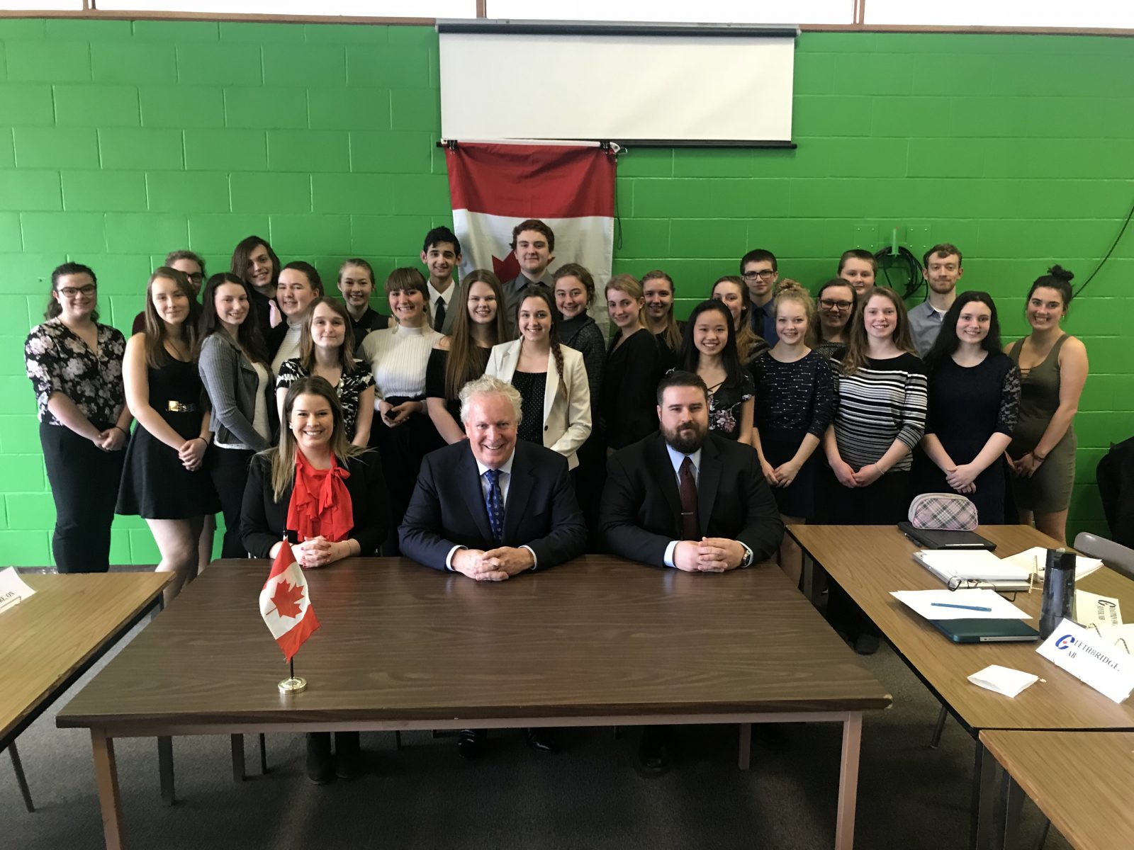 Charest shares ­political savvy with Galt ­students