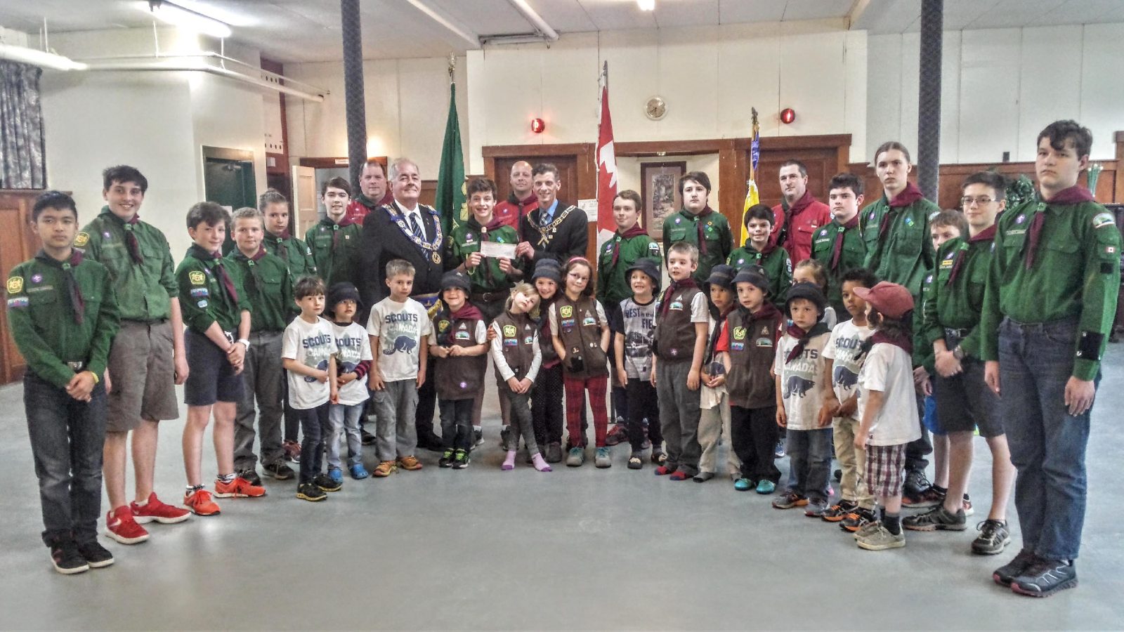 Ascot Masons support Lennoxville Scouts