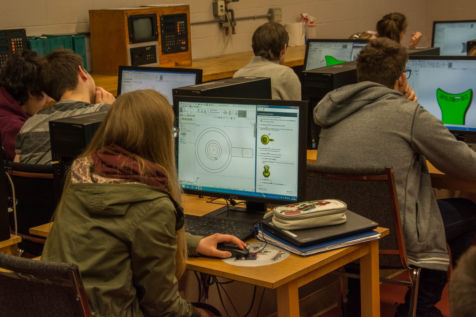 Galt science students try out computer-aided design