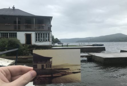 Then and now: Pleasant View Beach, North Hatley