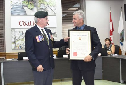 Legion Branch 026 officially  named HMCS Coaticook