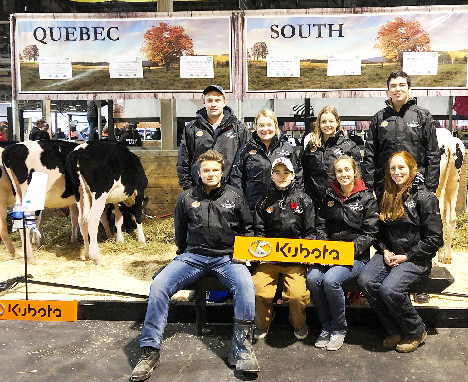 Eight 4-H members representing the Townships in Toronto’s Royal Fair