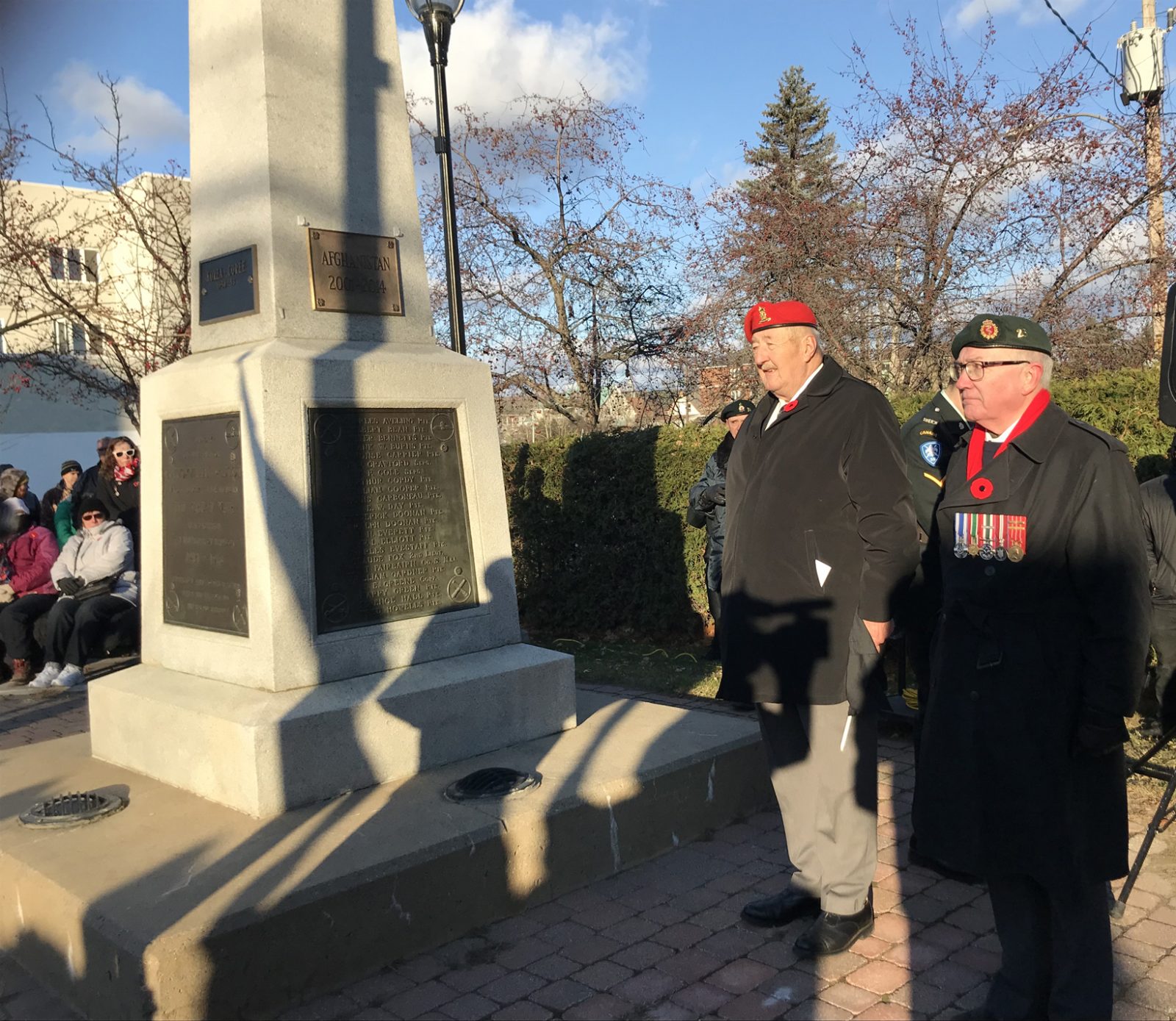 Plaque for fallen soldiers from the war in Afghanistan added to Lennoxville Cenotaph