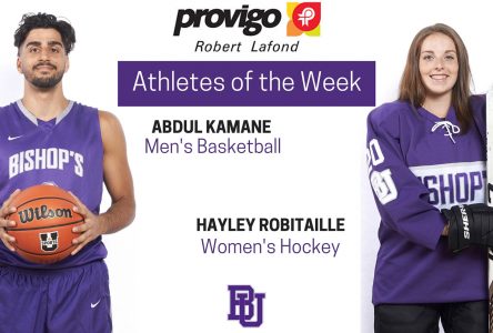 Robitaille and Kamane named Provigo, Robert ­Lafond Bishop’s Athletes of the Week