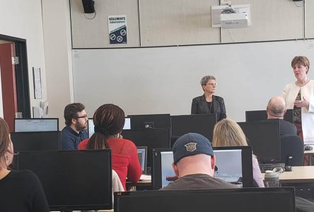 Bibeau talks training and the government’s plan with Cegep students
