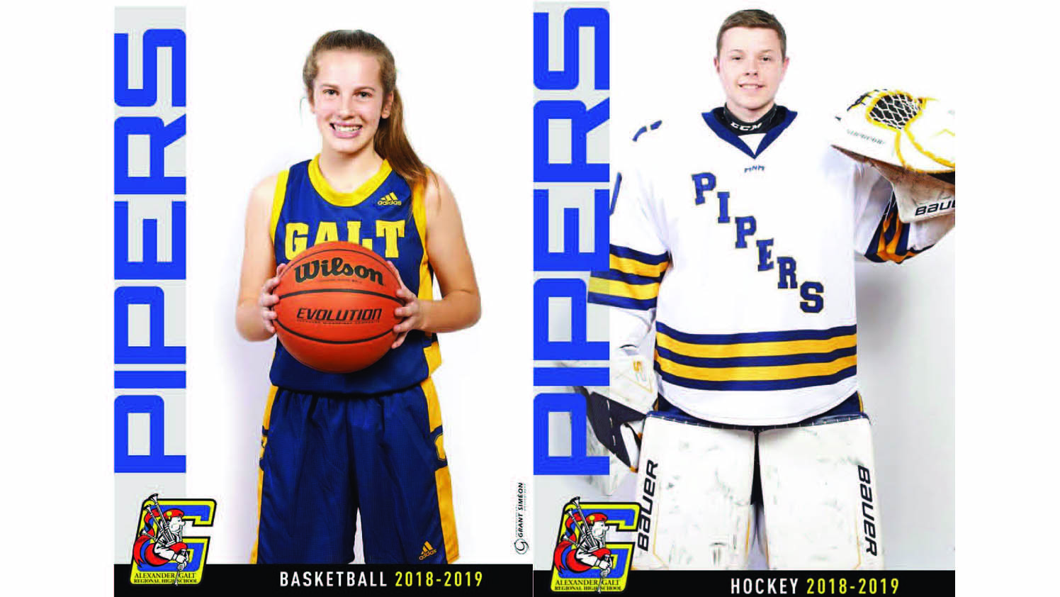 Gilbert and Fisk named Piper athletes of the month