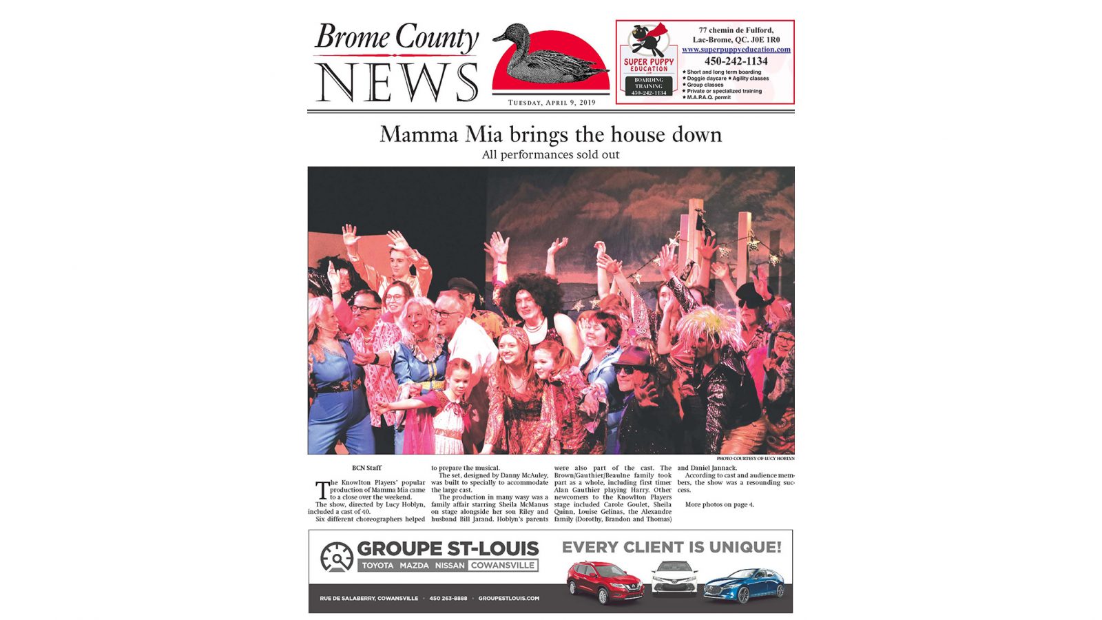 Brome County News – April 9, 2019 edition