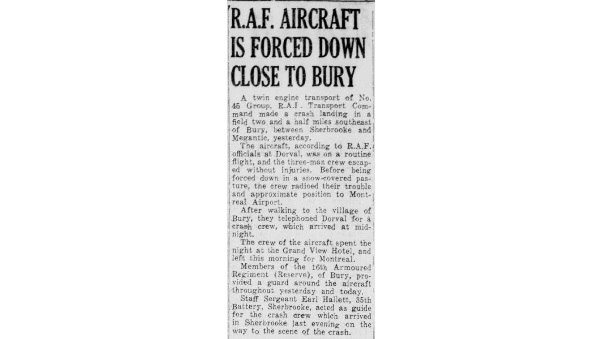 The story of the 1945 plane crash in Bury