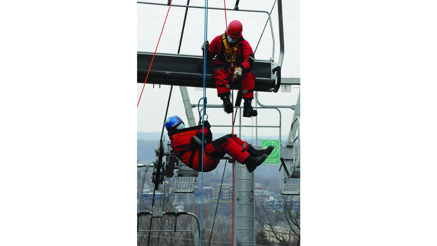 Rescue simulation at Mont Bellevue