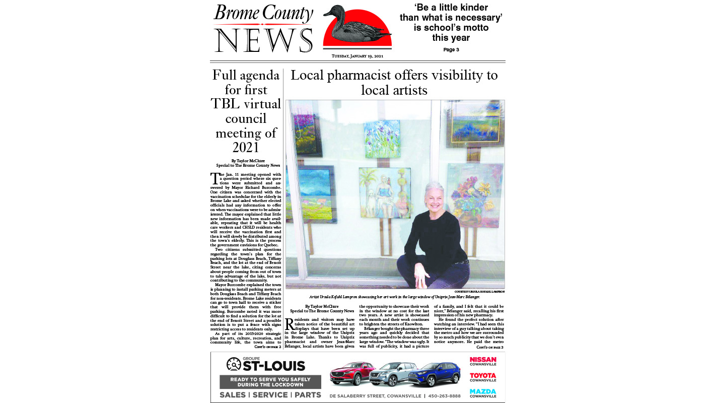 Brome County News – Jan. 19, 2021 edition