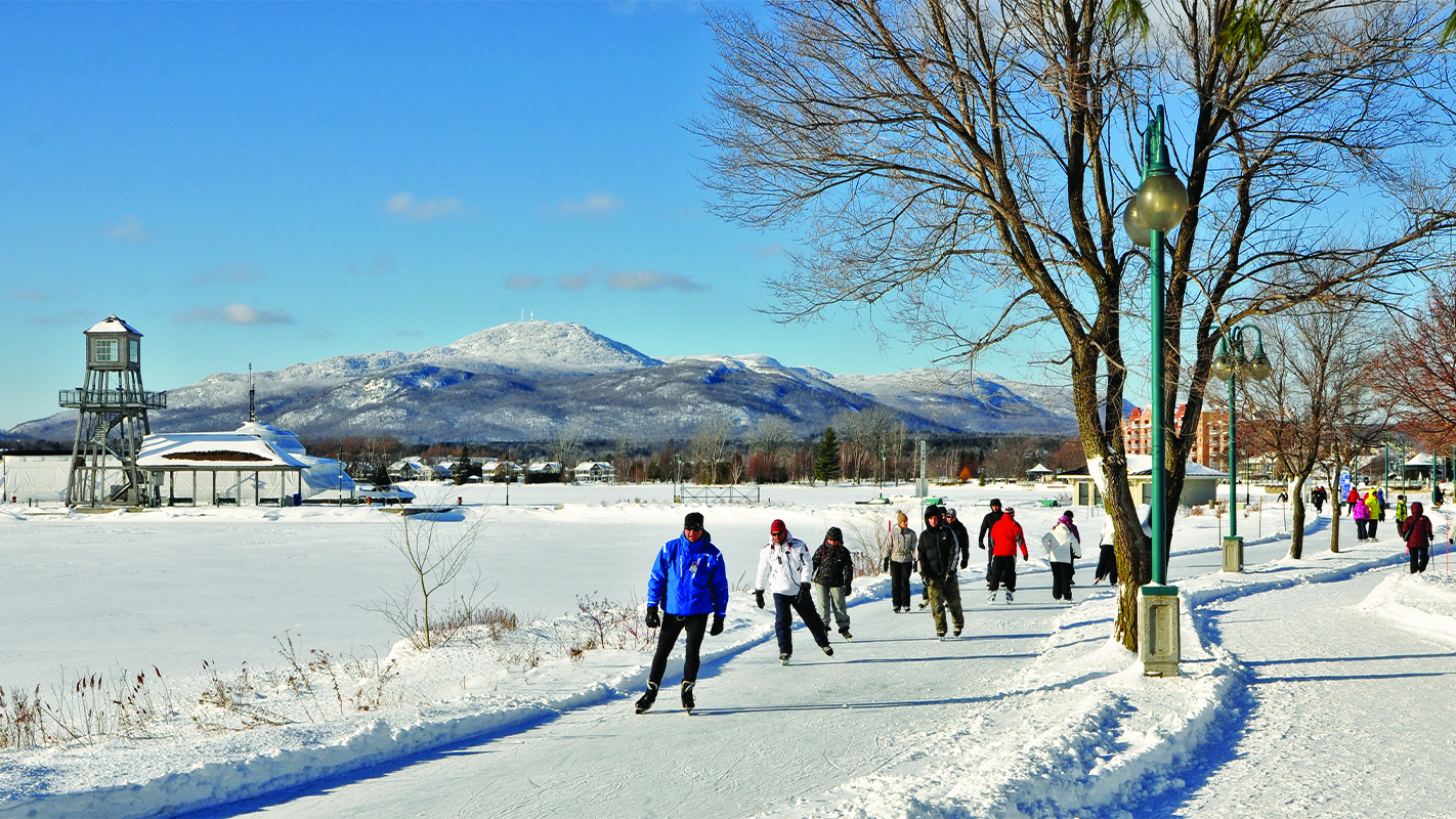 Downtown Magog: A popular site this winter