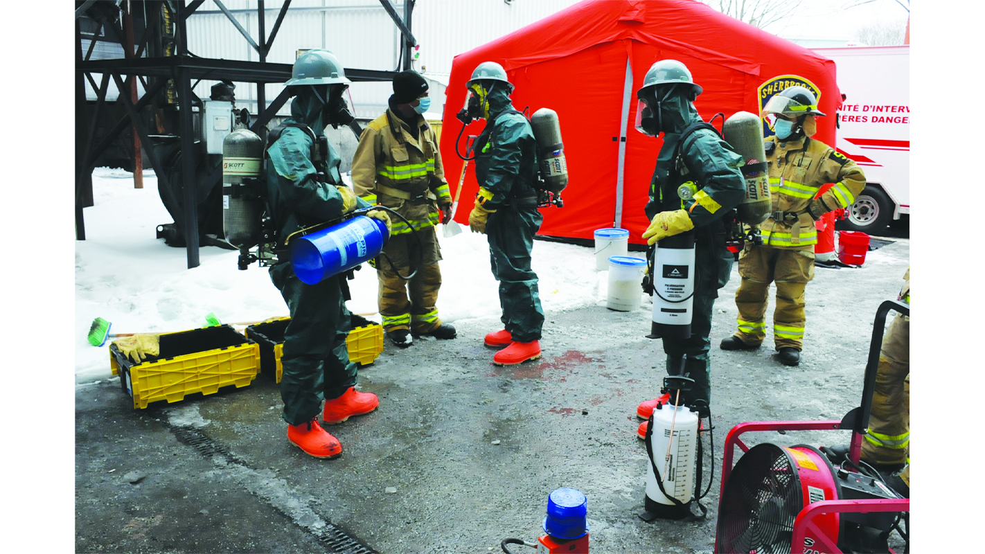 Firefighters remove hazardous material in 15-hour affair