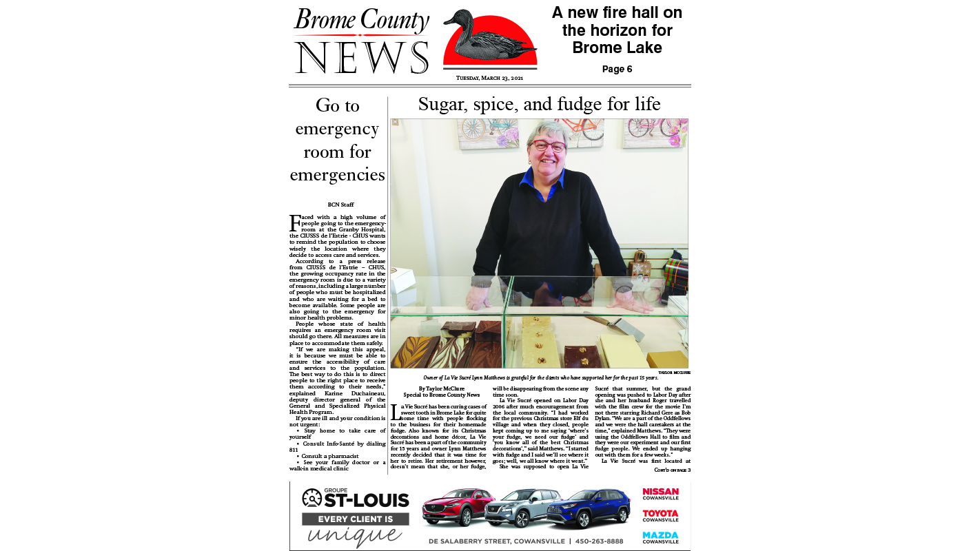 Brome County News March 23, 2021 Edition