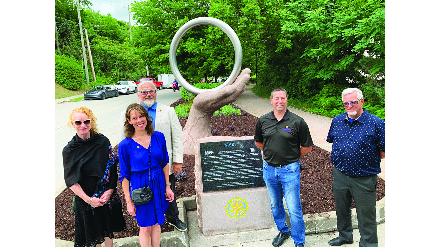 New sculpture celebrates 100 years  of the Sherbrooke Rotary Club