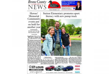 Brome County News,  Sept. 21 edition