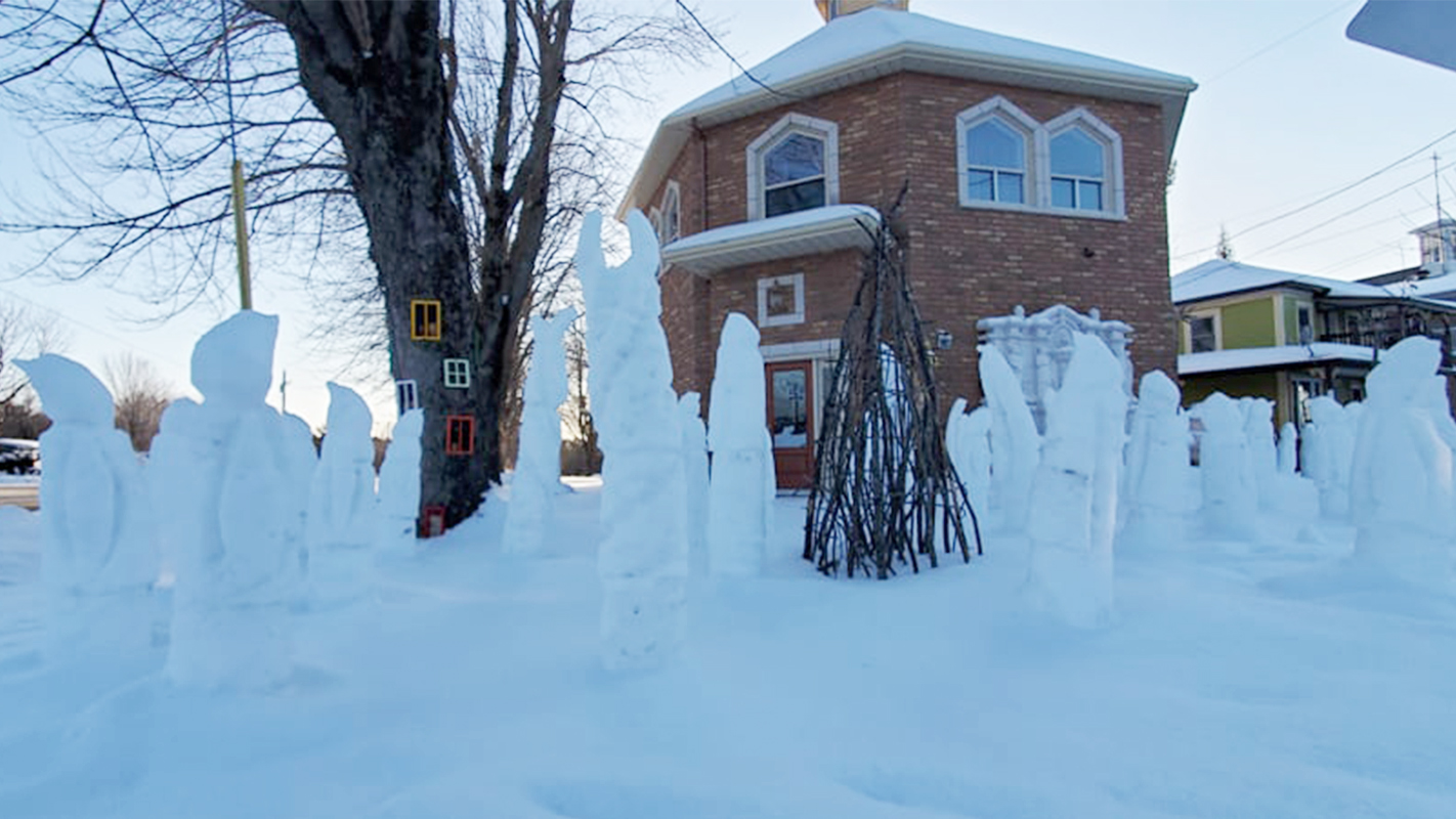 There’s no sculpture, like snow sculpture