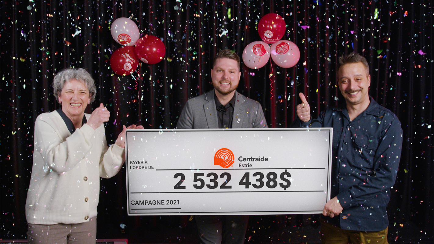 Centraide Estrie surpasses fundraising goal with over $2.5 million In donations