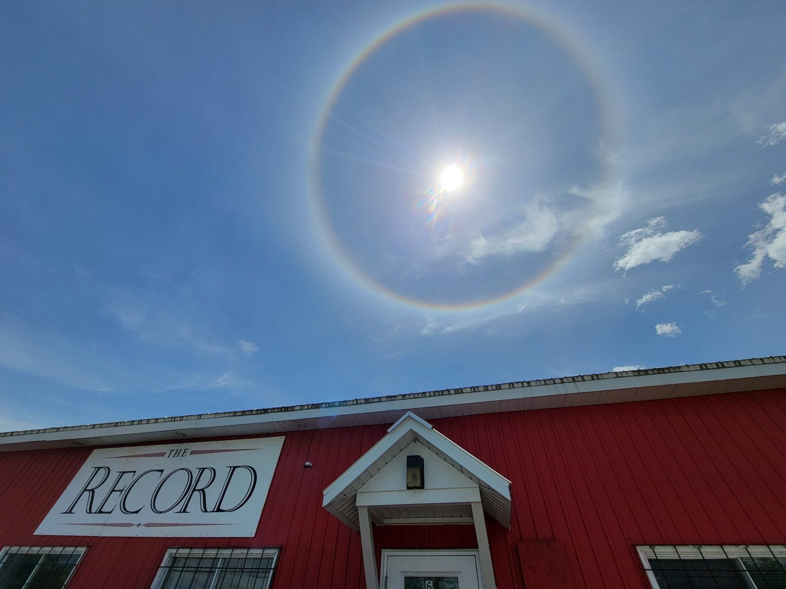 Solar halo spotted in the Townships