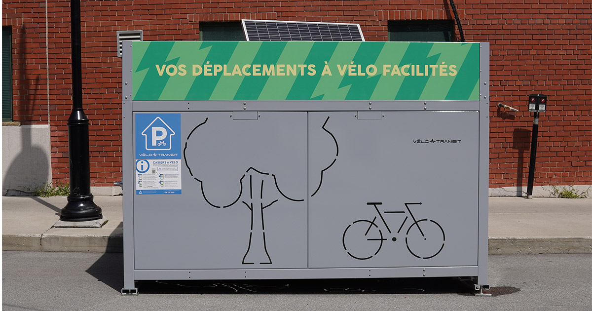 Bicycle lockers now available in Sherbrooke and Magog