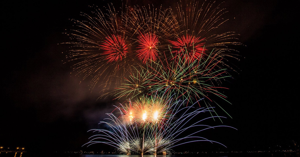 Community funded fireworks return to Lake Memphremagog