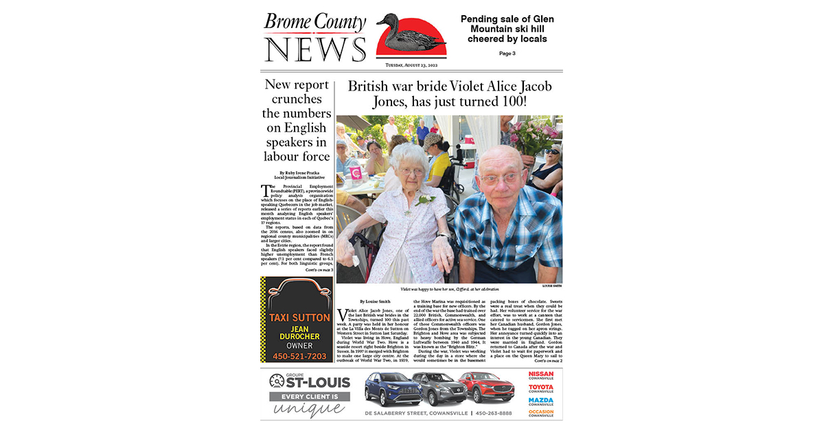 Brome County News – August 23, 2022 edition