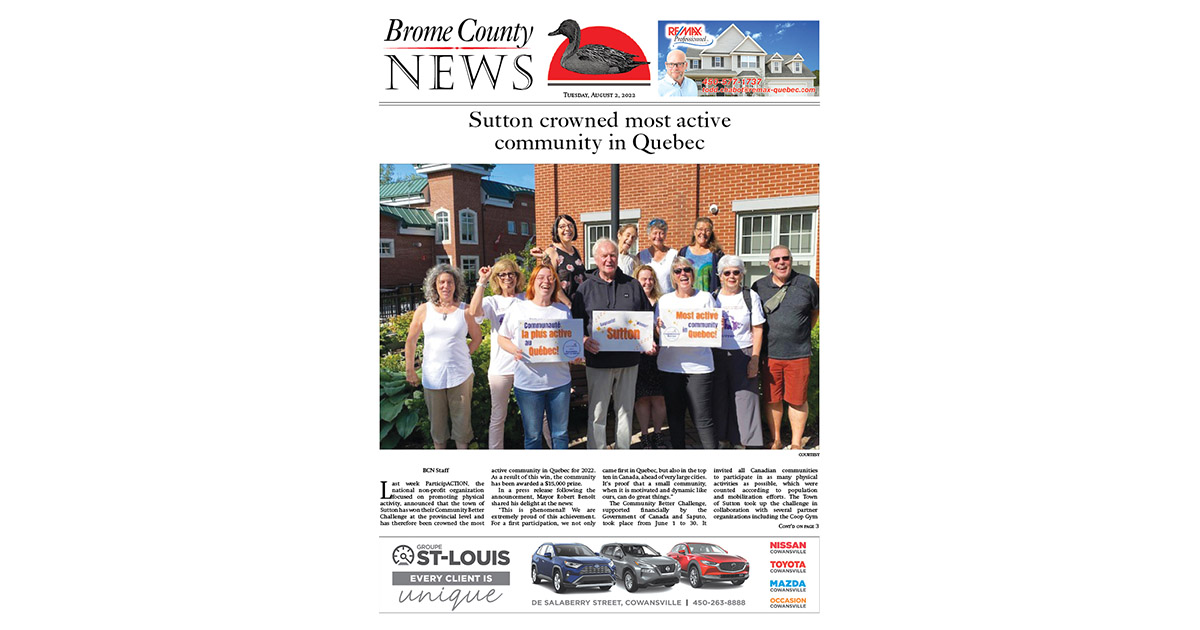 Brome County News – Aug. 2, 2022 edition