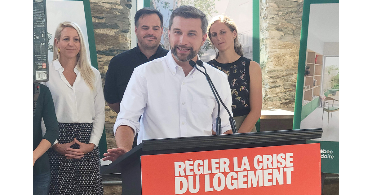 Quebec solidaire commits to “modern and ecological” social housing if elected