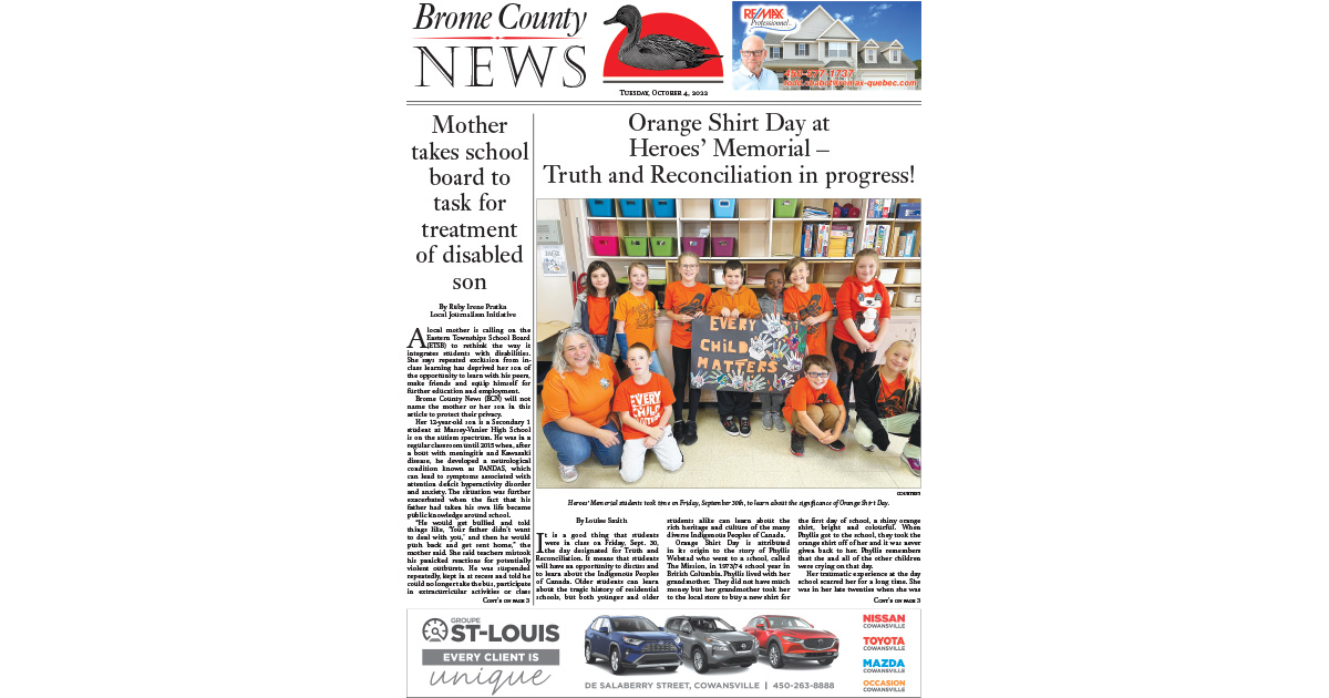 Brome County News – Oct. 4, 2022 edition