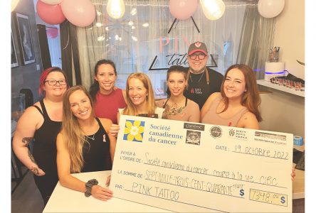Sherbrooke tattoo shop uses ink to raise $7,348 for Canadian Cancer Society