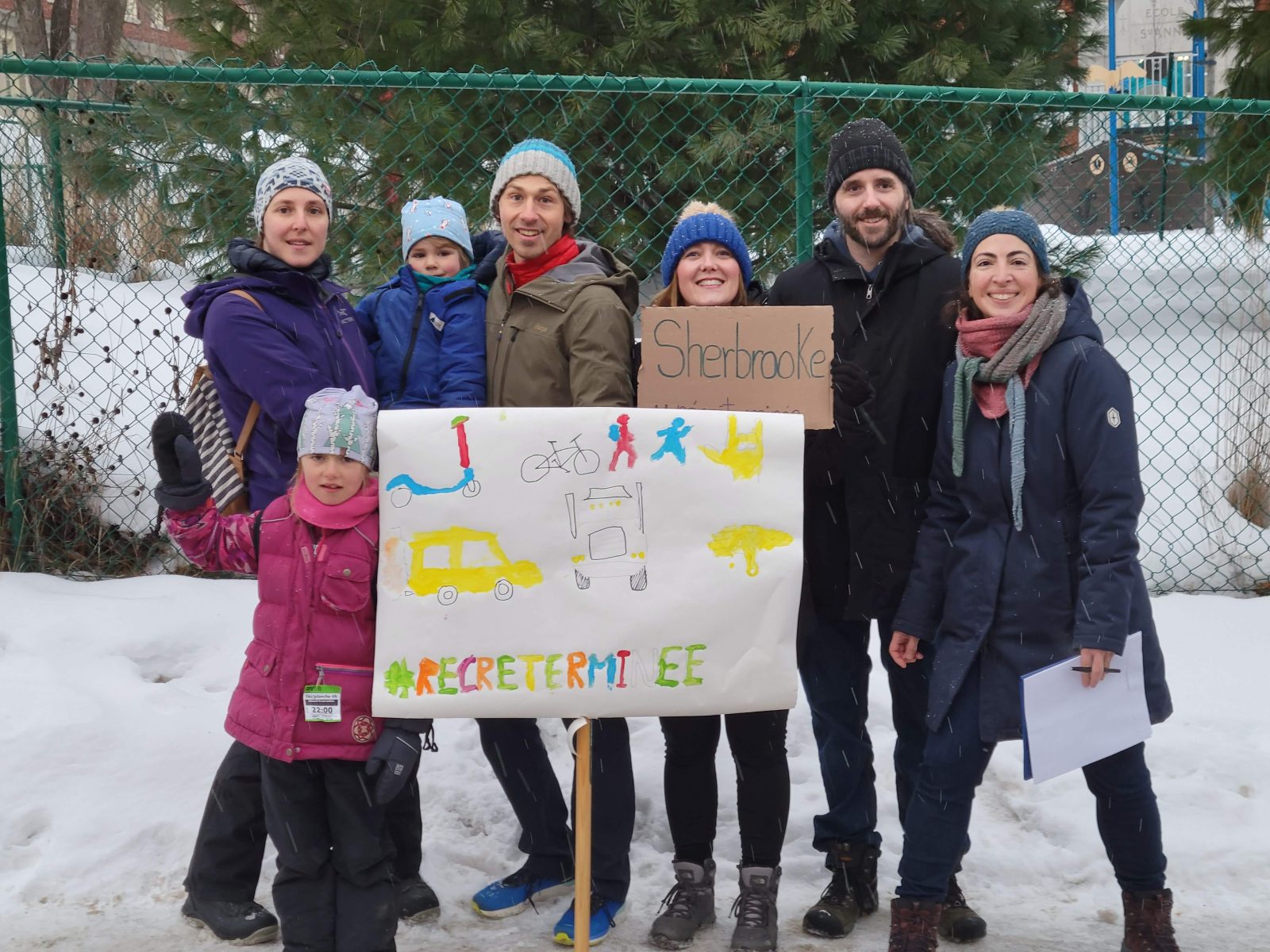 Sherbrooke parents protest for school zone safety