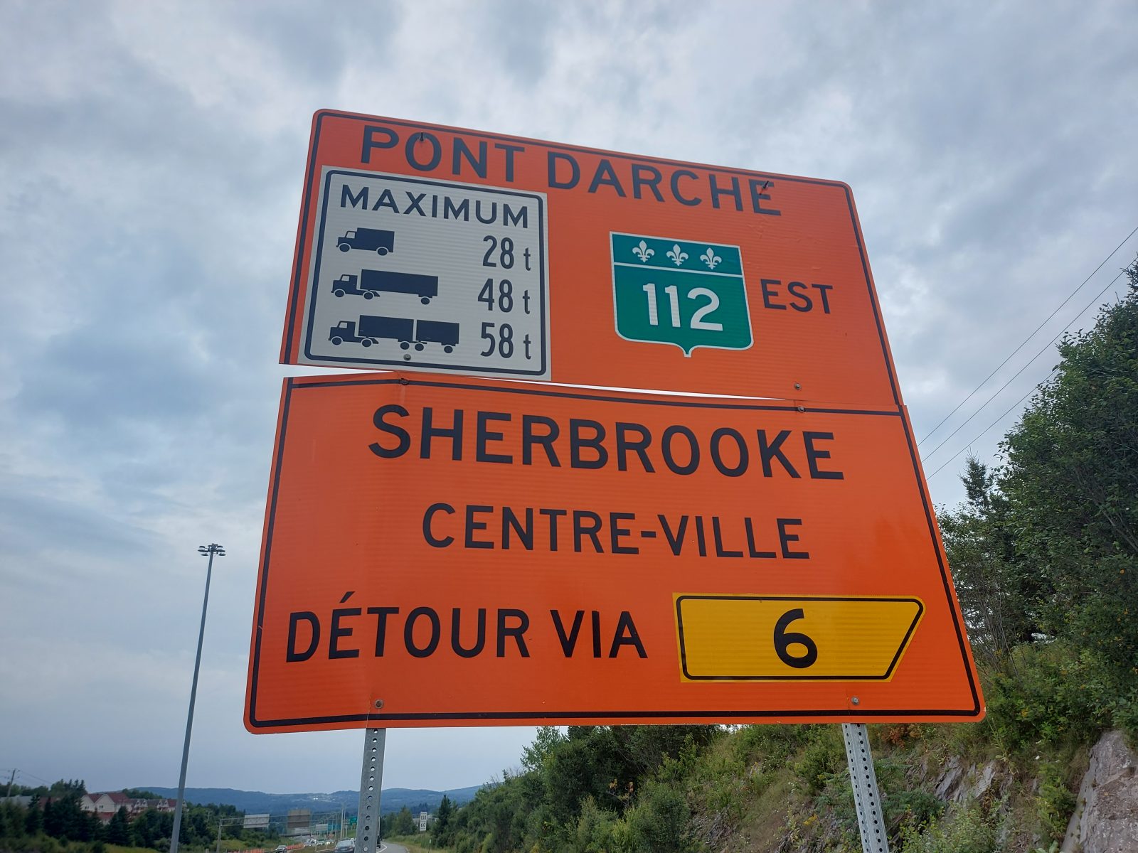 Redevelopment work on the Darche Interchange in Sherbrooke underway