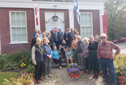 Wreath laid for British home children at Brome Lake Museum