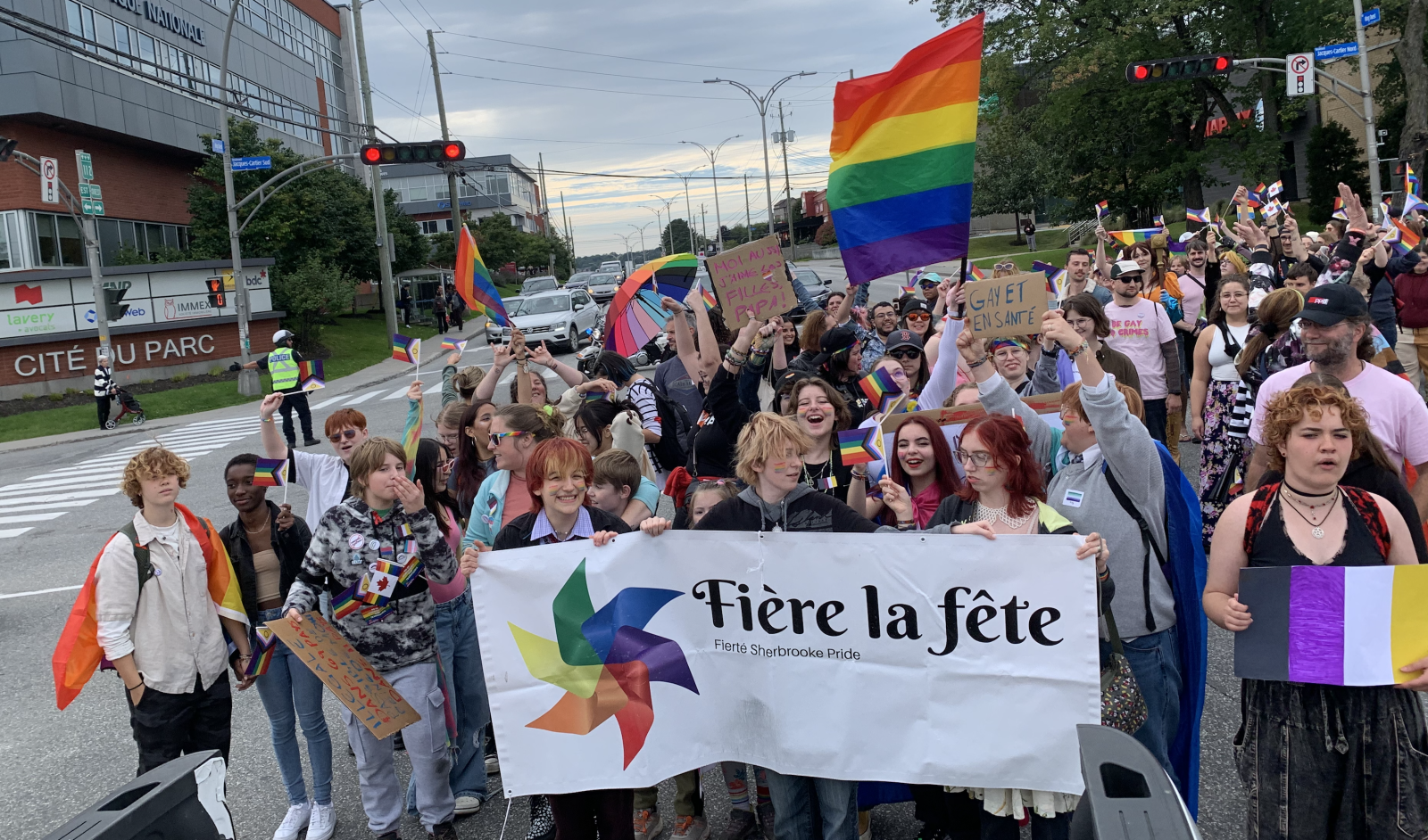Fière la fête’s 11th diversity march hits the streets in Sherbrooke